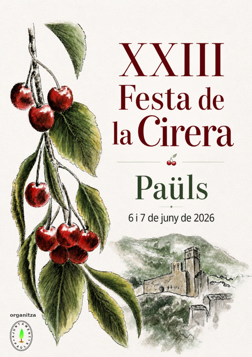 23º Edicion de Festa de la Cirera, sábado 6 y domingo 7 de junio - Paüls